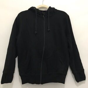 Minus33 Black Zip-Up  Merino Wool Hoodie Size S